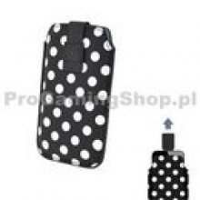 Puzdro 4-OK Dots - Size iPhone 4 / 4S, Black