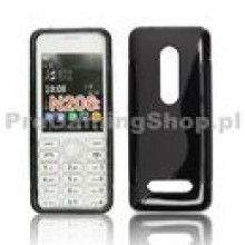 Puzdro silikonov pre Nokia Asha 206, Black