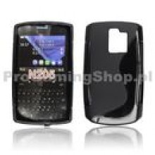 Puzdro silikonov pre Nokia Asha 205, Black