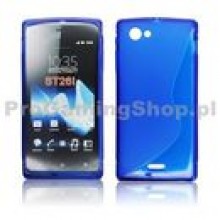 Puzdro silikonov pre Sony Xperia J - ST26 | Blue