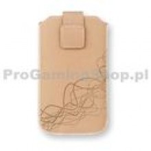 Puzdro Cellux PullStrap pre Sony Xperia E - C1505, Biege