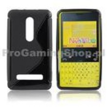 Puzdro silikonov pre Nokia Asha 210, Black