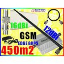 WZMACNIACZ ZASIGU GSM 450m2 YAGI 16dBi Omni 12dBi