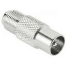 Adapter HAMA Wtyk koncentryczny - wtyk antenowy F
