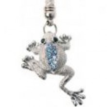 Zawieszka SUSHI Frog With Blue Crystals