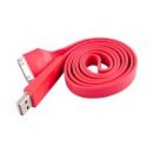 Paski kabel USB do Apple iPhone  /  iPod  /  iPad czerwony