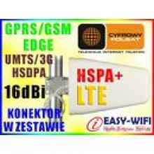 ANTENA YAGI LOG 16dBi GSM / 3G / HSPA / LTE 15m konektor