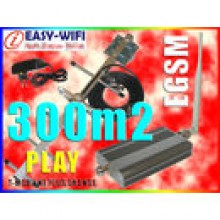 KOMPLETNY ZESTAW WZMACNIACZ GSM EGSM PLAY 300m2 FV