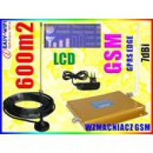 WZMACNIACZ ZASIGU SYGNAU GSM LCD 7dBi 600m2 OMNI