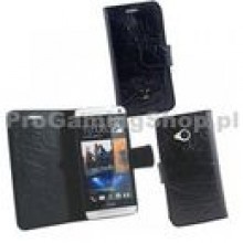 Sprawa OZBO Piega Dziennik dla HTC One-M7 Czarnym