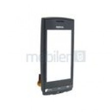 EKRAN DOTYKOWY NOKIA 500 CZARNY Z RAMK CZARNY (DOTYK)