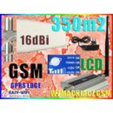 WZMACNIACZ ZASIGU GSM +YAGi 16dBi 350m2 wyw. LCD
