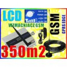 WZMACNIACZ ZASIGU SYGNAU GSM LCD 2xANTENA 350m2
