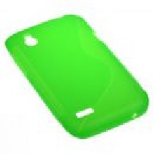 BACK CASE S-LINE HTC DESIRE X - ZIELONY + FOLIA