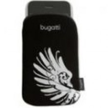 Pokrowiec BUGATTI SlimCase Silver Wing S Czarno-srebrny