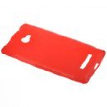 BACK CASE S-LINE HTC 8X - CZERWONY + FOLIA