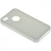 BACK CASE S-LINE IPHONE 4G / 4S - BIAY+ FOLIA + RYSIK