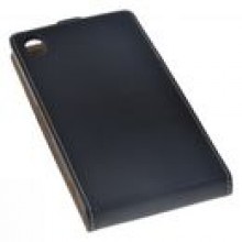 Kabura Slim SONY Xperia Z1 - CZARNA + FOLIA + RYSIK