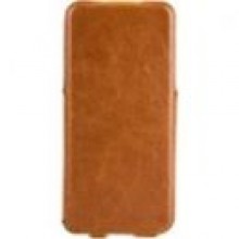 Pokrowiec XQISIT Flipcover Ultra Thin (iPhone 5) Brzowy