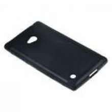 BACK CASE S-LINE NOKIA LUMIA 720 - CZARNY + FOL