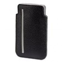 IPHONE 4 ETUI BASIC CZARNY PASEK SZARY