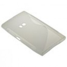 BACK CASE S-LINE NOKIA LUMIA 920 - TRANSPARENT + FOL