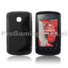 Puzdro silikonov pre LG Optimus L1 - E410 a 415, Black