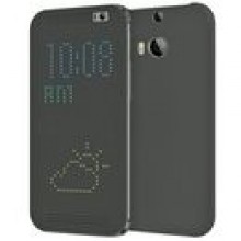 HTC Dot Flip Case HTC One M8 szare