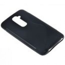 ETUI BACK CASE S LINE LG G2 - CZARNY + FOLIA + RYSIK
