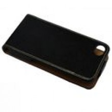 Kabura SLIM Apple iPhone 4S  /  4G - CZARNY + FOLIA + RYSIK