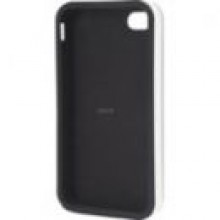 Pokrowiec XQISIT iPlate iPhone 4 / 4S black/black / white