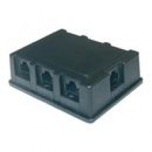 Adapter ISDN, wtyk RJ45  /  6x gniazdo RJ45, czarny