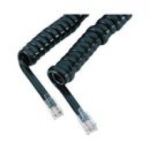Kabel, spiralny, 7 m, czarny