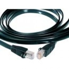 Kabel ISDN 8-yowy, RJ45, 10 m, ekranowany, czarny