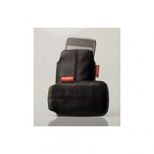 Krusell Luna Lite mobile pouch L Black eko-sk�ra