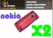 red wine metallic - atrakcyjne ETUI Nokia X2 FOLIA