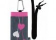 Etui uniwersalne SOX LOVE ME MORE fiolet- skarpeta