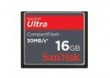 16 GB - SanDisk Ultra CompactFlash karta pamici - 30 MB / s