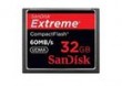 32 GB - SanDisk Extreme CompactFlash karta pamici - 60MB / s