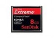 8 GB - SanDisk Extreme CompactFlash karta pamici - 60 MB / s