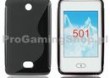 Puzdro silikonov pre Nokia Asha 501, Black