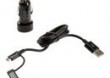PQI iCharger Du Plug - do samochodu - czarny - 90cm - 2.1A