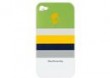 IPHONE 4 CASE STRIPE GREEN + FOLIA