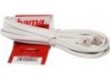 Akcesorium HAMA Modular Cable Plug-Plug 6p4c 2 m Bia�y