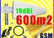 KOMPLETNY WZMACNIACZ SYGNA�U GSM +YAGI 19dBi 600m2