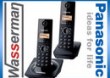 Dwa telefony bezprzewodowe Panasonic KX-TG1712