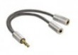 Adapter HAMA Wtyk jack 3,5 mm - 2x gniazdo jack 3,5 mm