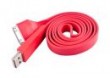 Paski kabel USB do Apple iPhone  /  iPod  /  iPad czerwony