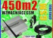 KOMPLET WZMACNIACZ REPEATER GSM 2 ANTENY do 450m2