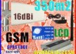 WZMACNIACZ ZASIGU GSM +YAGi 16dBi 350m2 wyw. LCD